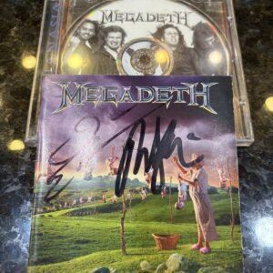 MEGADETH - YOUTHANASIA (AUTÓGRAFO DAVE MUSTAINE E MARTY FRIEDMAN)