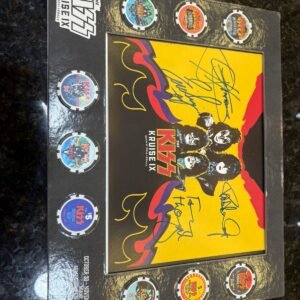 KISS POKER SET POSTER (AUTOGRAFADO)