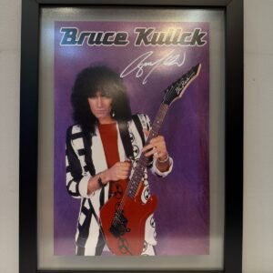QUADRO AUTOGRAFADO BRUCE KULICK