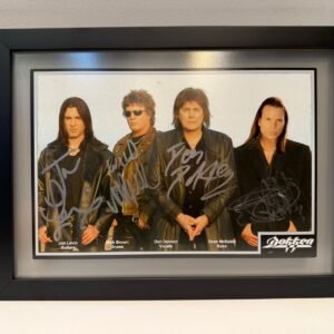 QUADRO AUTOGRAFADO DOKKEN