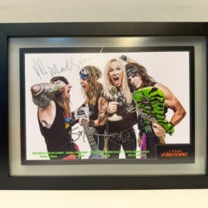 QUADRO AUTOGRAFADO STEEL PANTHER