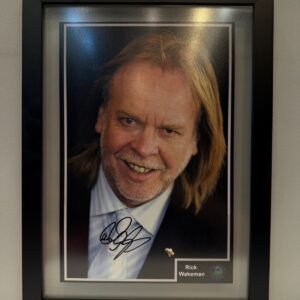 QUADRO AUTOGRAFADO RICK WAKEMAN