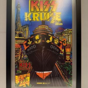 QUADRO AUTOGRAFADO KISS KRUISE
