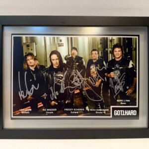 QUADRO AUTOGRAFADO GOTTHARD
