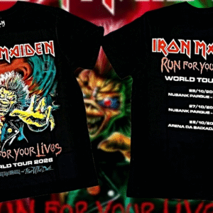 CAMISETA - IRON MAIDEN - RUN FOR OUR LIVES TOUR 2026