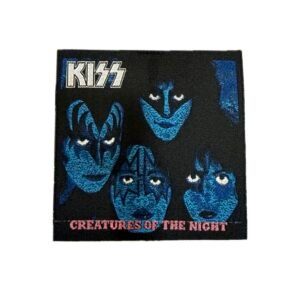 PATCH WOVEN MICROBORDADO - KISS CREATURES OF THE NIGHT