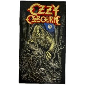 PATCH WOVEN MICROBORDADO - OZZY OSBOURNE BARK AT THE MOON 2