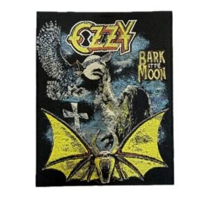 PATCH WOVEN MICROBORDADO - OZZY OSBOURNE BARK AT THE MOON