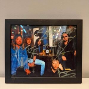 QUADRO AUTOGRAFADO IRON MAIDEN