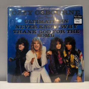 OZZY OSBOURNE - THE ULTIMATE SIN LIVE TRACKS (12" SINGLE RARO)