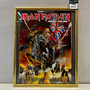 QUADRO IRON MAIDEN - MAIDEN ENGLAND (AUTOGRAFADO)